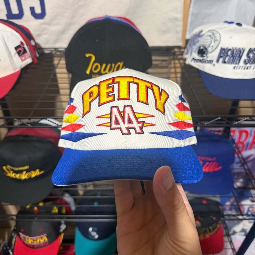 Vintage 90s Kyle Petty Nascar Logo Athletic Diamond Cut Hat Cap Snapback